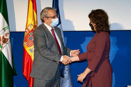 Toma de posesión de Ana María Casado Molina como nueva profesora titular del Área de Comercialización e Investigación de Mercados de la Universidad de Málaga. Paraninfo. Diciembre de 2021
