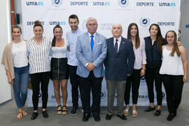 Foto de grupo previo a la Gala del Deporte Universitario 2018. Escuela Técnica Superior de Ingeni...