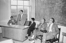 Málaga. Entrega de diplomas en la Escuela de Peritos Industriales. Junio de 1963