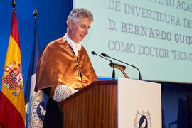 Discurso de Manuel Enciso. Investidura de Bernardo Quintero como Doctor "Honoris Causa" por la Universidad de Málaga. Paraninfo. Marzo de 2025