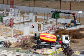 Construcción de la nueva Facultad de Psicología. Campus de Teatinos. Abril de 2018