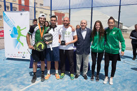 Entrega de trofeos. Campeonato de España Universitario de Pádel. Antequera. Abril de 2017