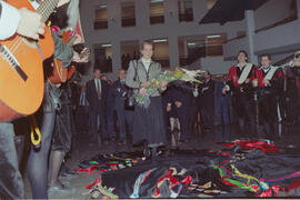 Inauguración de la Facultad de Psicología y la Biblioteca General por parte de la Infanta Elena. Campus de Teatinos, Málaga. Diciembre de 1993