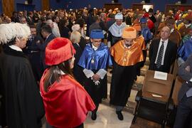 Comitiva académica. Apertura del Curso Académico 2024/2025 de la Universidad de Málaga. Paraninfo. Septiembre de 2024