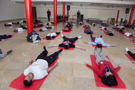 Taller de Yoga. 3º Congreso Internacional de Actividad Físico-Deportiva para Mayores de la Universidad de Málaga. Palacio de Ferias y Congresos de Málaga. Marzo de 2009