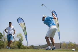 Jugador en el Campeonato Europeo de Golf Universitario. Antequera. Junio de 2019