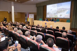 Conferencia de Mario Vargas Llosa. Curso "La ciudad como arquetipo. Literatura, historia y arte. Europa y América". Edificio del Rectorado. Septiembre de 2018