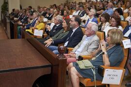 Asistentes a la celebración del 50 Aniversario de la Facultad de Medicina de la Universidad de Málaga. Facultad de Medicina. Octubre de 2022