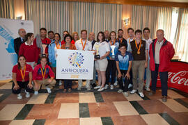 Foto de grupo tras la entrega de trofeos. Campeonato de España Universitario de Golf. Antequera. ...