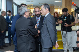 Visita del ministro Pedro Duque al edificio The Green Ray. Campus de Teatinos. Junio de 2018