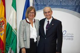 Homenaje a los jubilados y al personal que cumple 25 años de servicio en la Universidad de Málaga...