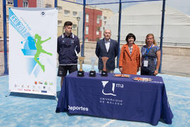 Entrega de trofeos. Campeonato de España Universitario de Pádel. Antequera. Abril de 2017