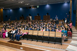 Entrada del alumnado. Graduación de Másters de la Facultad de Ciencias Económicas y Empresariales...