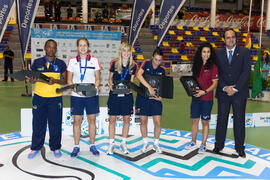 Premio al Equipo Ideal femenino. Acto de clausura y entrega de medallas. 14º Campeonato del Mundo...