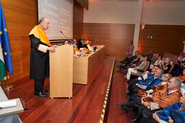 Discurso de investidura de Jorge Martínez-Vázquez como Doctor "Honoris Causa" por la Universidad de Málaga. Edificio del Rectorado. Julio de 2025