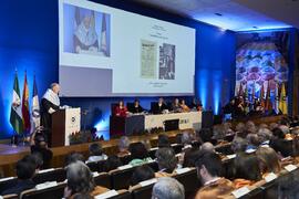 Lección Inaugural de Eugenio Carmona. Apertura del Curso Académico 2024/2025 de la Universidad de Málaga. Paraninfo. Septiembre de 2024