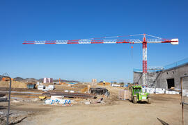 Obras del nuevo Pabellón de Gobierno. Campus de Teatinos. Diciembre de 2020