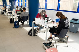 Comedor de la Facultad de Ciencias de la Universidad de Málaga. Campus de Teatinos. Octubre de 2020