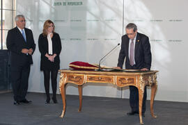 Toma de posesión de D. José Ángel Narváez Bueno como Rector de la Universidad de Málaga. Palacio de San Telmo, Sevilla. Enero de 2016