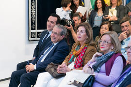 Asistentes. Presentación del cuadro de la rectora Adelaida de la Calle en la Galería de Rectores de la Universidad de Málaga. Edificio del Rectorado. Marzo de 2019