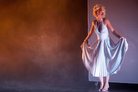 Paula Torrado en la gala inaugural de la XXV edición de Fancine de la Universidad de Málaga. Teatro Cervantes. Noviembre de 2015