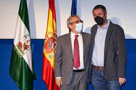 Toma de posesión de Luis Parra Anguita como nuevo profesor titular del Área de Mecánica de Fluidos de la Universidad de Málaga. Paraninfo. Diciembre de 2021