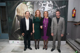 Momentos previos a la gala inaugural de la XXV edición de Fancine de la Universidad de Málaga. Te...