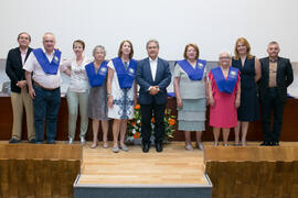 Graduación del curso del Aula de Mayores de la Universidad de Málaga. Paraninfo. Junio de 2017