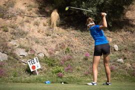 Jugadora de la Universidad CEU San Pablo. Campeonato Europeo de Golf Universitario. Antequera. Junio de 2019