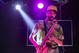 Concierto de "Eskarnia". Espectáculo benéfico en los Cursos de Verano de la Universidad de Málaga. Marbella. Julio de 2018