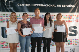 Graduación del alumnado del CIE de la Universidad de Málaga. Centro Internacional de Español. Sep...