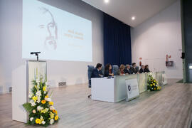 Mesa presidencial. Homenaje en recuerdo del profesor José María Troya. Salón de Actos de la Escuela Técnica Superior de Ingeniería Informática. Octubre de 2016
