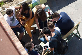 Ambiente en la facultad de Ciencias Económicas y Empresariales. Campus de El Ejido. Mayo de 2015