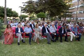 Asistentes al acto homenaje al personal jubilado de la Facultad de Ciencias Económicas y Empresariales. Campus de El Ejido. Septiembre de 2022