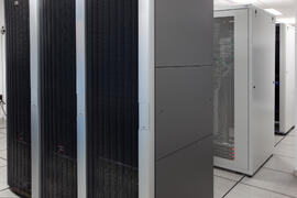 Sala de ordenadores del Servicio Central de Informática. Campus de Teatinos. Marzo de 2014