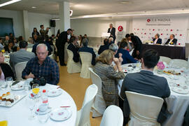 Intervención de Antonio Ramírez de Arellano. Desayuno Informativo de Aula Magna con motivo de su XX Aniversario. Consejo de Estudios Sociales y Comercio de la Universidad de Málaga. Mayo de 2018