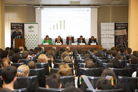Entrega de premios de la V Olimpiada Financiera. Facultad de Ciencias Económicas y Empresariales. Junio de 2015